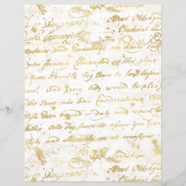 Papier Argent Or 2 côtés Ancien graveur (Devant)
