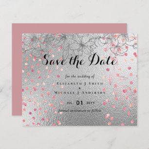 Papier Argent Rosegold MARIAGE Parties scintillant métall