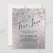 Papier Argent Rosegold MARIAGE Parties scintillant métall (Devant)