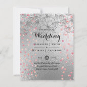 Papier Argent Rosegold MARIAGE Parties scintillant métall (Devant)