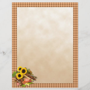 Papier Arguments floraux d'automne