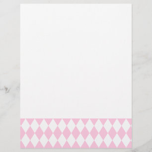 Papier Arlequin rose et blanc