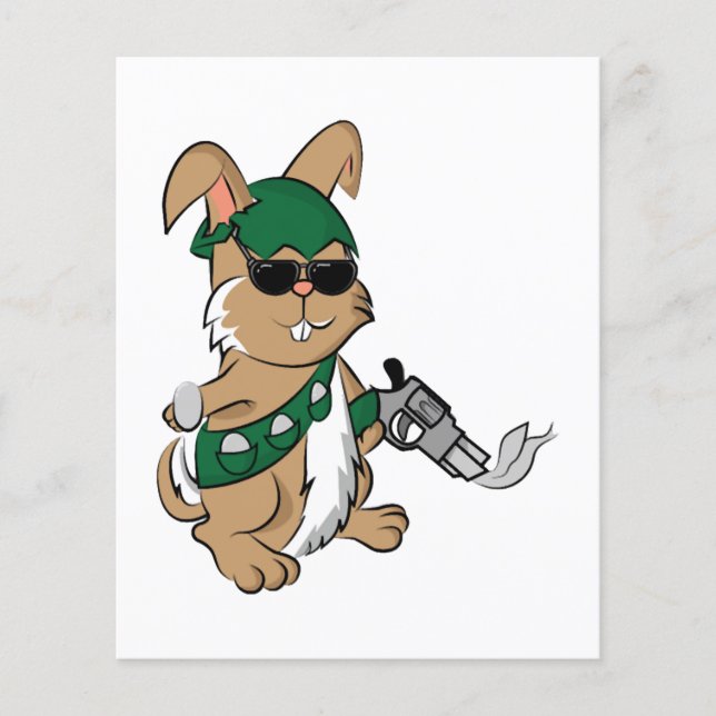 Papier Arme à lapin de Pâques (Devant)