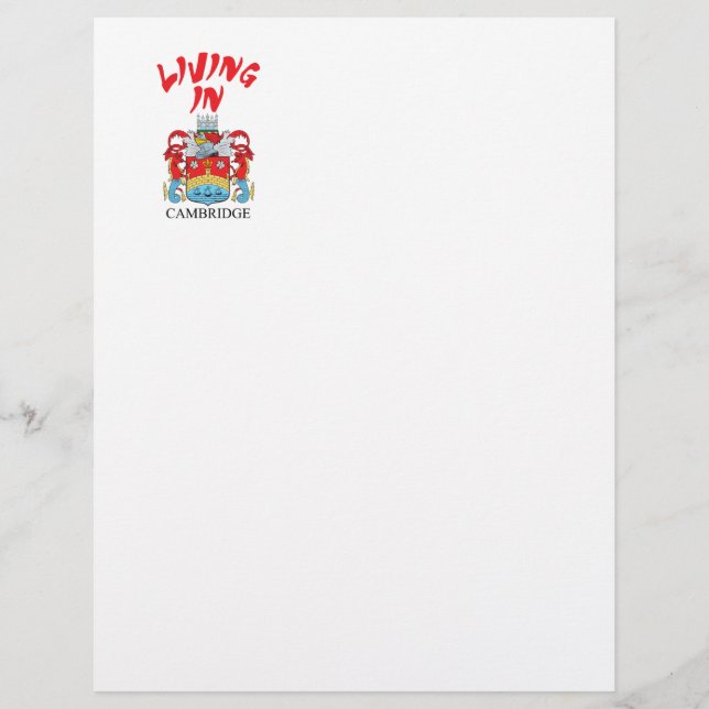 Papier Armoiries de Cambridge (Devant)