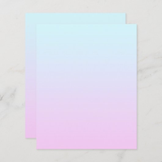 Papier Arrière - plan de dégradé rose et bleu pastel (Devant / Derrière)