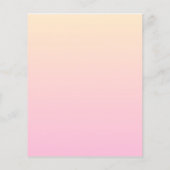 Papier Arrière - plan dégradé rose pâle et jaune (Dos)