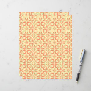 Papier arrière - plan orange et blanc avec petits carrés