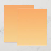 Papier Arrière - plan orange et jaune (Devant / Derrière)