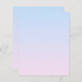 Papier Arrière - plan rose pâle et bleu dégradé (Devant / Derrière)