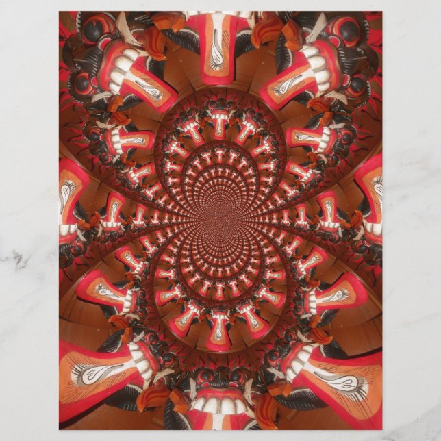 Papier Art de langue kaléidoscope Impression/graphique (Devant)
