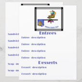 Papier Art Déco Cuisine Bistro Personnalisé (Devant / Derrière)