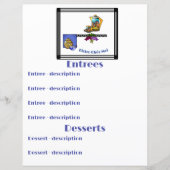 Papier Art Déco Cuisine Bistro Personnalisé (Devant)