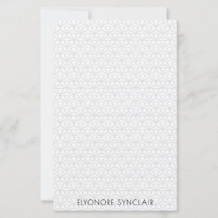 Papier Art déco géométrique minimal élégant personnalisé