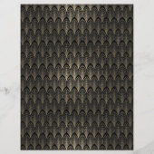 Papier Art déco noir et or (Dos)