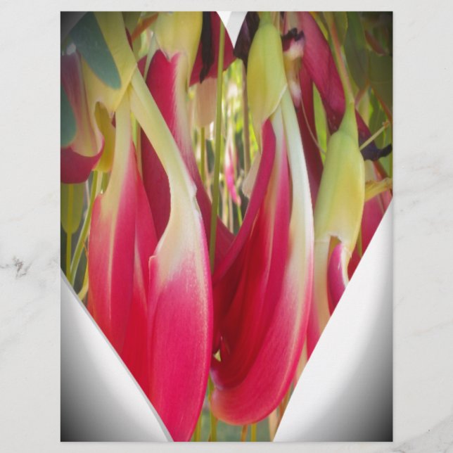 Papier Art du coeur floral (Devant)