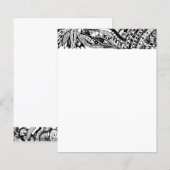 Papier Art Géométrique Noir Et Blanc 15 (Devant / Derrière)