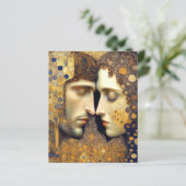 Papier Art Nouveau A Couple In Love (Debout devant)