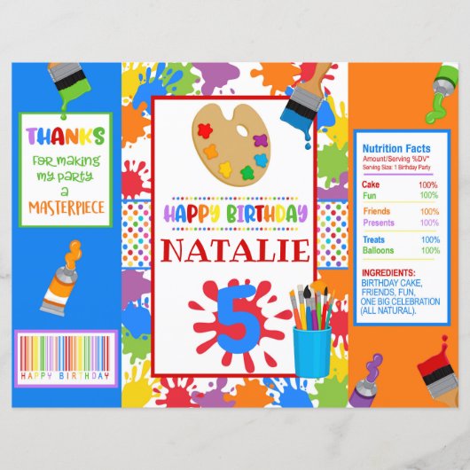 Papier Art Painting Party do-it-yourself Chip Bag (Devant)