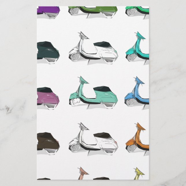 Papier Art pop Lambretta (Devant)