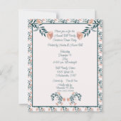 Papier Art populaire scandinave rose de Noël (Devant)