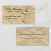 Papier artisanal Apple Dessin Carte de visite de l (Devant / Derrière)