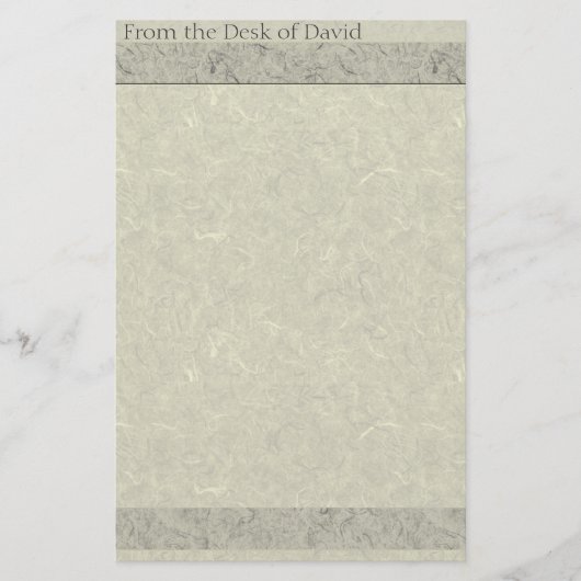 Papier artisanal Faux Papier de papeterie à l'anci (Devant)