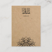 papier artisanal mandala Carte d'affichage à oreil (Devant)