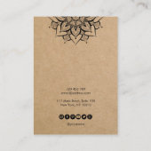 papier artisanal mandala Carte d'affichage à oreil (Dos)