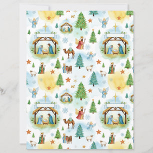Papier artisanat de Noël crèche