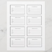 Papier Artwork Labels for Art Shows and Exhibitions (Devant)