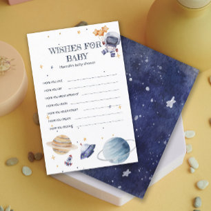 Papier Astronaunt Rocketship Baby shower Baby Bingo Jeu