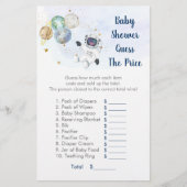 Papier Astronaut Blue Gold Space Devine Le jeu de prix (Devant)