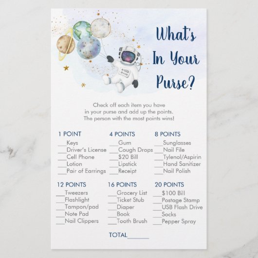 Papier Astronaut Gold Galaxy Ce qui est dans votre jeu de (Devant)