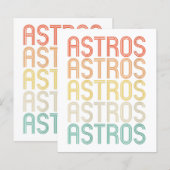 Papier Astros féminines (Devant / Derrière)