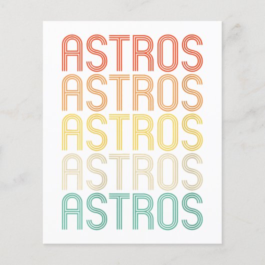 Papier Astros féminines (Devant)