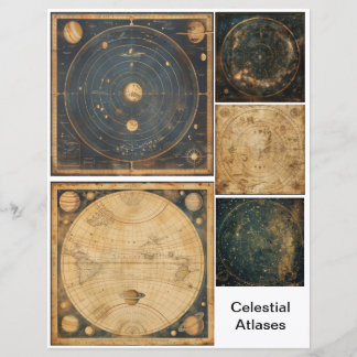 Papier Atlases célestes d'Art découpage