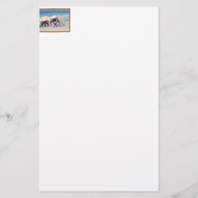 Papier Au bord de la mer (Devant)