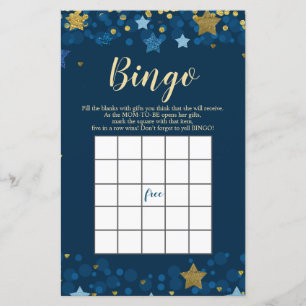 Papier Au-dessus de la lune Baby shower Gold Parties scin