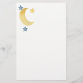 Papier Au-dessus de la lune, de l'aquarelle lune et des é (Dos)