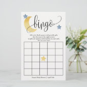 Papier Au-dessus de la lune, de l'aquarelle lune et des é (Debout devant)