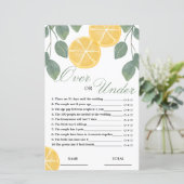 Papier Au-dessus ou au-dessous du jeu de Fête des mariées (Debout devant)