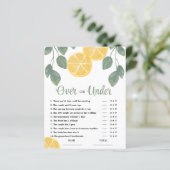 Papier Au-dessus ou au-dessous du jeu de Fête des mariées (Debout devant)