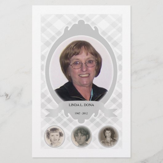 Papier au fil des ans, des annonces commémoratives (Devant)