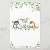 Papier Australian Animals Shower devine le bon prix (Dos)