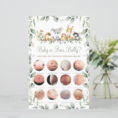 Papier Australian Animaux Douche Bébé ou Bière Belly Jeu (Debout devant)