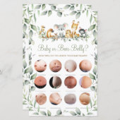 Papier Australian Animaux Douche Bébé ou Bière Belly Jeu (Devant / Derrière)