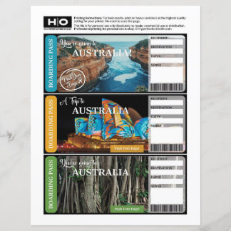 Papier Australie Faux billet pour Voyage et Événements