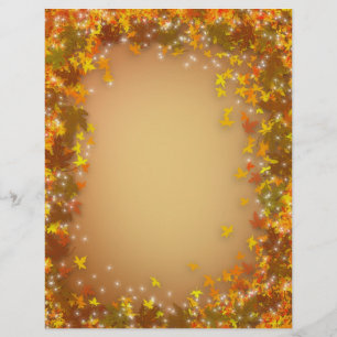 Papier Automne automne laisse arrière - plan pour la lett