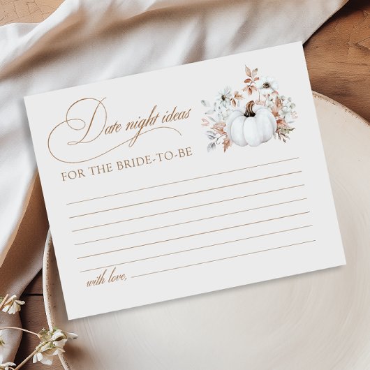 Papier Automne Blanc Citrouille Fête des mariées Date Nui