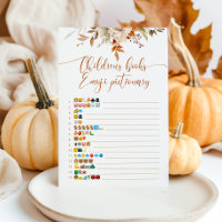 Automne citrouille livres pour enfants émoji jeu p